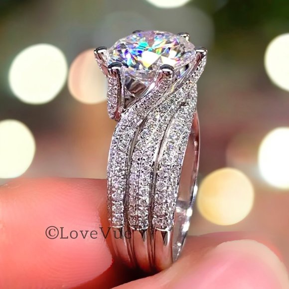 Certified 5ct. t.w. Diamond Brilliant Cut Luxury Engagement Wedding Ring - Picture 8 of 17